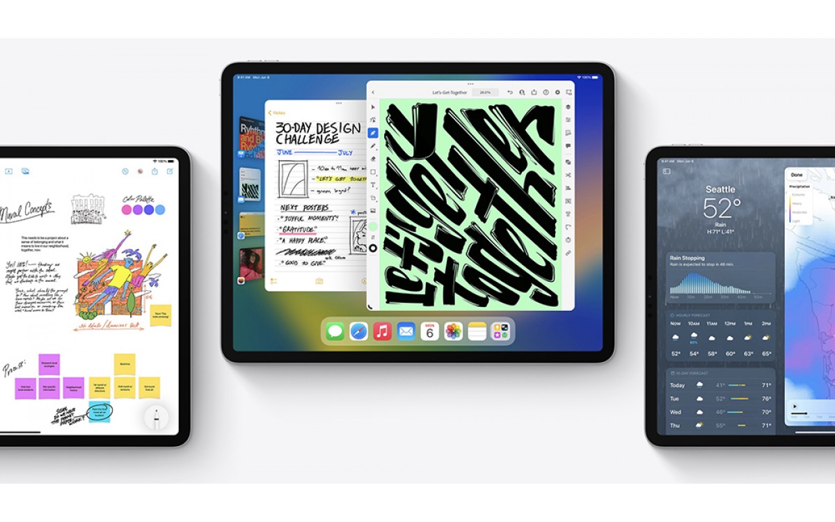 iPadOS 16: nội dung hiển thị đa màn hình khác nhau, thay đổi kích thước cửa sổ, ứng dụng nền desktop